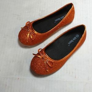 Jelly Beans Girls Orange Flats Size 12